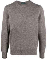 Zanone - Intarsia-knit Wool Jumper - Lyst