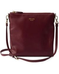 Prada - Nappa-Leather Mini Shoulder Bag - Lyst