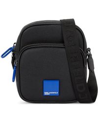 KARL LAGERFELD - Logo-Patch Messenger Bag - Lyst