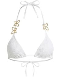 Beach Bunny - Ny Butterfly-Appliqué Triangle Bikini Top - Lyst