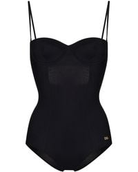 Dolce & Gabbana - Balconette One-Piece Swimsuit - Lyst