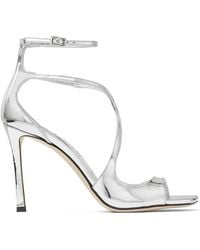 Jimmy Choo - Azia T-Strap Square-Toe Sandals - Lyst