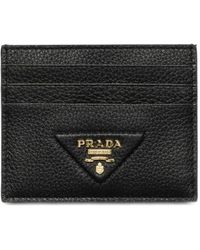 Prada - Textured Cardholder - Lyst
