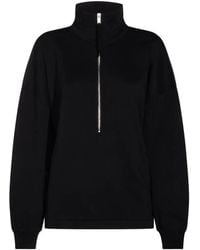 Thom Krom - Half-Zip Ruched-Sleeve Sweater - Lyst
