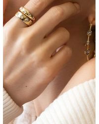 Nimo With Love - 18Kt Five Gelbgoldring Mit Diamanten - Lyst