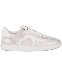 Love Moschino - Heart Appliqué Sneakers - Lyst