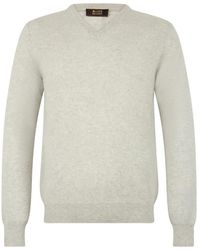 Moorer - V-Neck Sweater - Lyst