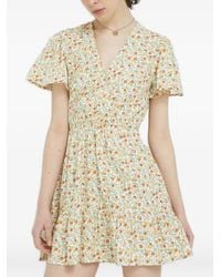 Billabong - Floral-Print A-Line Mini Dress - Lyst