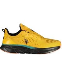 U.S. POLO ASSN. - Logo-Print Mesh-Panel Sneakers - Lyst
