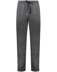 Fedeli - Drawstring Elasticated-Waist Trousers - Lyst