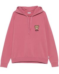 Moschino - Relaxed Fit Hoodie With Teddy Bear Graphic - Lyst