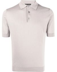 Dell'Oglio - Cotton Short-Sleeve Polo Shirt - Lyst
