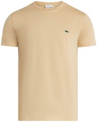 Lacoste - Logo-patch Cotton T-shirt - Lyst