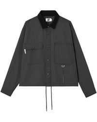 Izzue - Corduroy-Collar Overshirt - Lyst