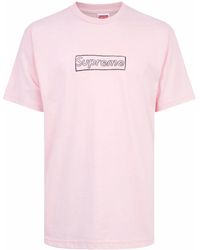 Supreme - X Kaws Chalk Logo Crew Neck T-Shirt - Lyst
