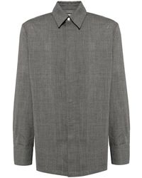 Jil Sander - Felted Wool Flannel Shirt - Lyst