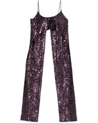 Rabanne - Sequinned Sleeveless Top - Lyst