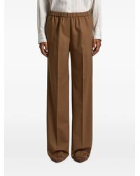 Peserico - Piped-Trim Elasticated-Waistband Trousers - Lyst