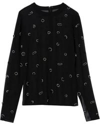 3.1 Phillip Lim - Gemstone-Embellished Silk T-Shirt - Lyst
