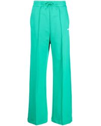 MSGM - Logo-Print Cotton Track Pants - Lyst