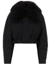 DSquared² - Faux-Fur Collar Padded Jacket - Lyst