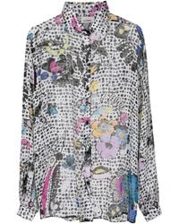 Amir Slama - Graphic-Print Silk Shirt - Lyst
