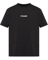 Jil Sander - Camiseta Con Logo Estampado - Lyst