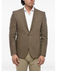 Corneliani - Cc Collection Patch-Pocket Linen-Blend Blazer - Lyst
