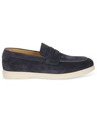 Baldinini - Contrast-Trim Suede Loafers - Lyst