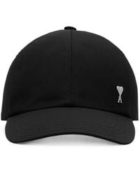 Ami Paris - Nylon And Cotton Cap With Ami De Coeur Stud - Lyst