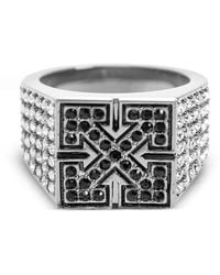 Off-White c/o Virgil Abloh - Bague Bling Strass Arrow - Lyst