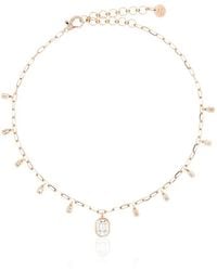 SHAY - 18Ct Rose And Diamond Drop Necklace - Lyst