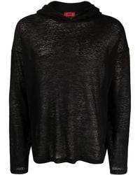 424 - Mesh Long-Sleeve Hoodie - Lyst