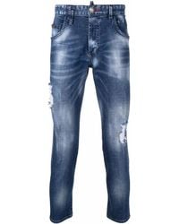 Philipp Plein - Ripped-Detailed Skinny Jeans - Lyst