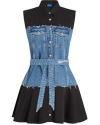 Karl Lagerfeld - Abito Corto Smanicato Con Inserti - Lyst