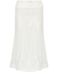 Maison Margiela - Checked Midi Skirt - Lyst