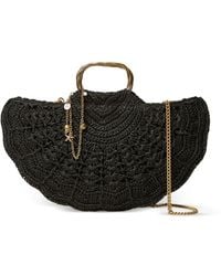 Twinset - Crochet Raffia Shoulder Bag - Lyst