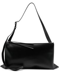 Jil Sander - Logo-print Leather Shoulder Bag - Lyst