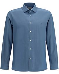 Brooksfield - Slim-Fit Embroidered Shirt - Lyst