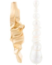 Completedworks - Pendientes Crumple asimétricos - Lyst
