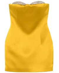 The New Arrivals Ilkyaz Ozel - Noelie Crystal-Embellished Strapless Dress - Lyst