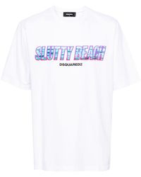 DSquared² - Katoenen T-shirt Met Grafische Print - Lyst