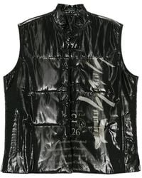 Yohji Yamamoto - Graphic-Print Sleeveless Padded Jacket - Lyst