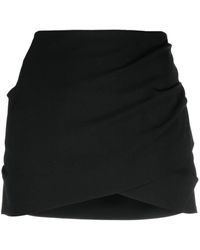 Off-White c/o Virgil Abloh - Logo-patch Draped Mini Skirt - Lyst