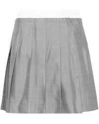 Sandro - Tailored Pleated Miniskirt - Lyst