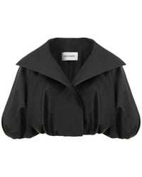 Dice Kayek - Crop Puff-Sleeve Jacket - Lyst