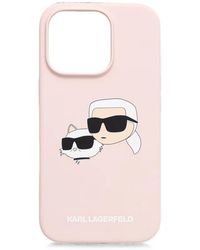 KARL LAGERFELD - Ikonik Karl Choupette Iphone 16 Pro Case - Lyst