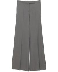 Max Mara - Wool Gabardine Trousers - Lyst