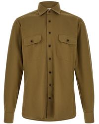Borriello - Long-Sleeves Cotton Shirt - Lyst