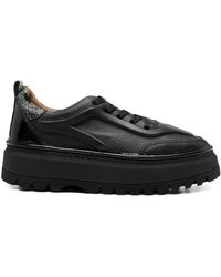 SERGIO MORETTI FIRENZE - Pebbled Platform Sneakers - Lyst